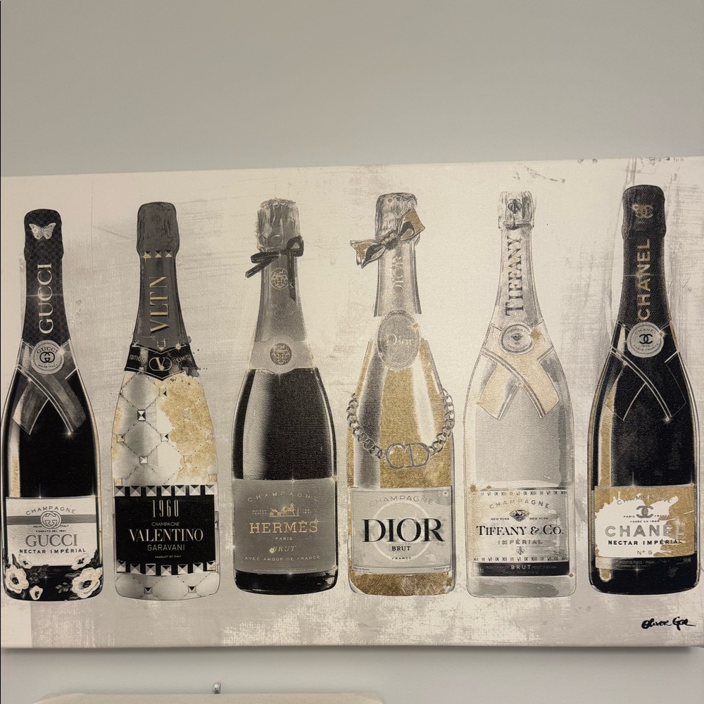 Oliver Gal Wallart Fashion Champagne Galore Day